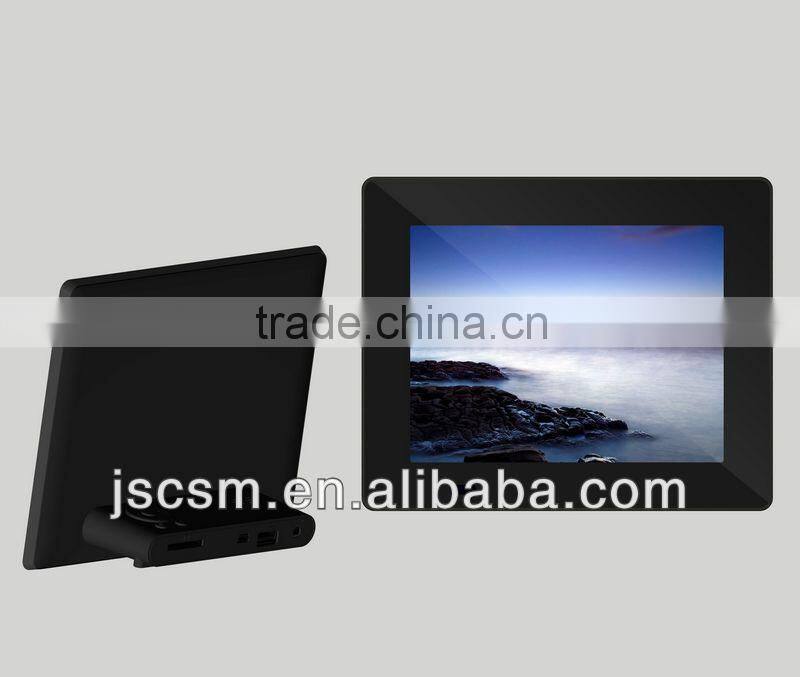 Super slim 10inch blue ray picture digital photo frame video player ad display for supermarkets advertising