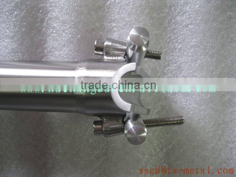 Titanium bike seat post bicycle seat post with handing brush finished