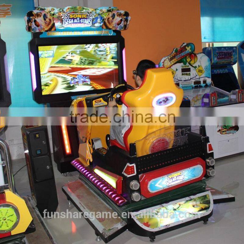 Sonic 3D Simulator Arcade Racing Car Game Machine
