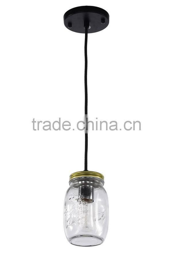 Manufacturer's hot sales glass bottle light for dining room,cafe bar,restaurant