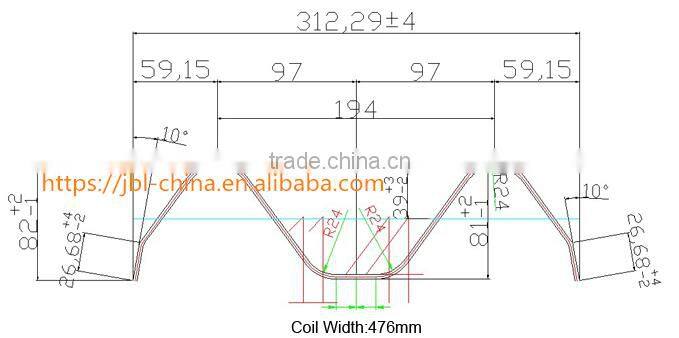 W Shape Highway Highway Guardrail Roll Forming Machine with high quality