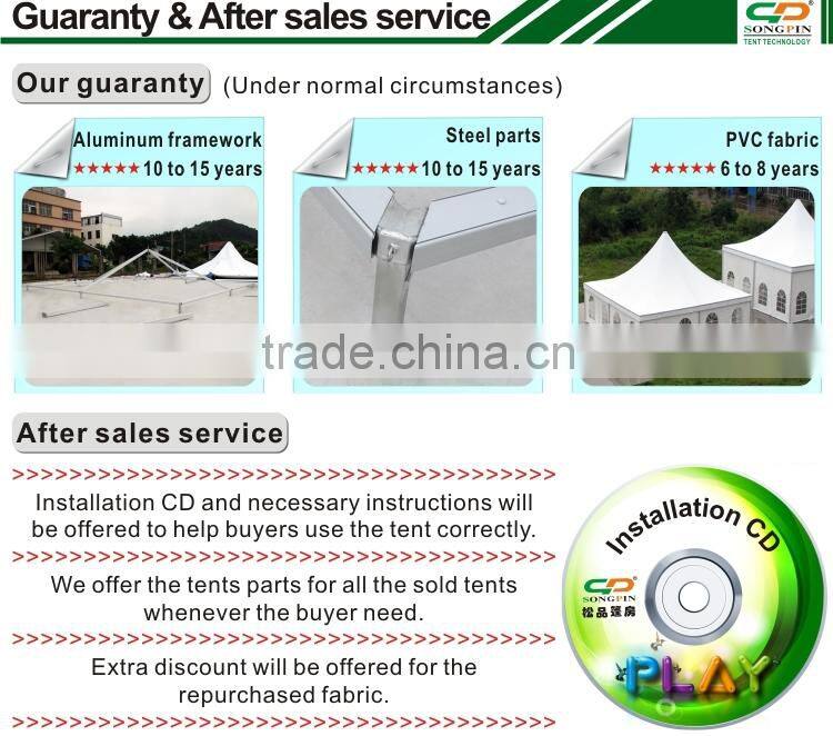 10x10m Big aluminum pagoda tent fireproof tent cheap wedding marquee tent for sale