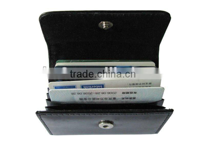 PU leather stainless business card holder id card holder money card holer