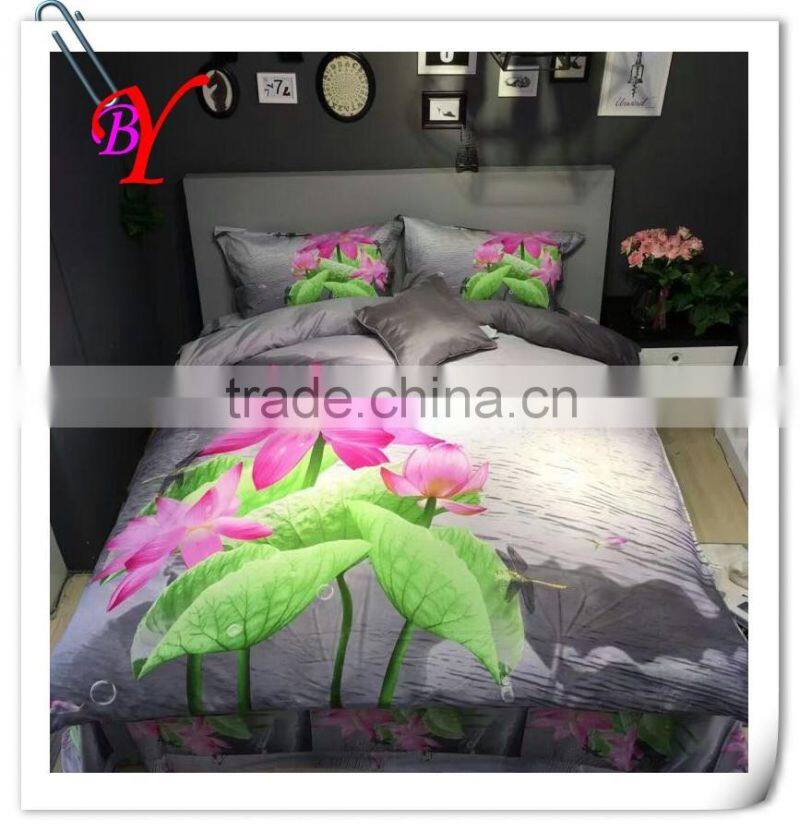 100% Cotton 3D Reactive Printed Bedding Sets