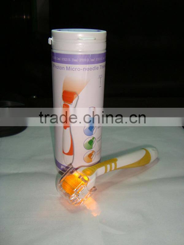 medical purpose vibrating led derma roller home use 1.5mm 540 needles titanium for all kinds of skin problems