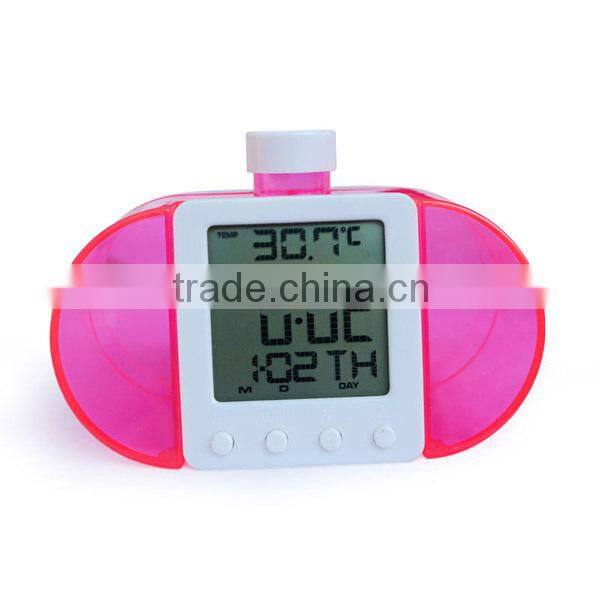 Eco-friendly Water Power Digital LCD Clock Novelty Self Energy