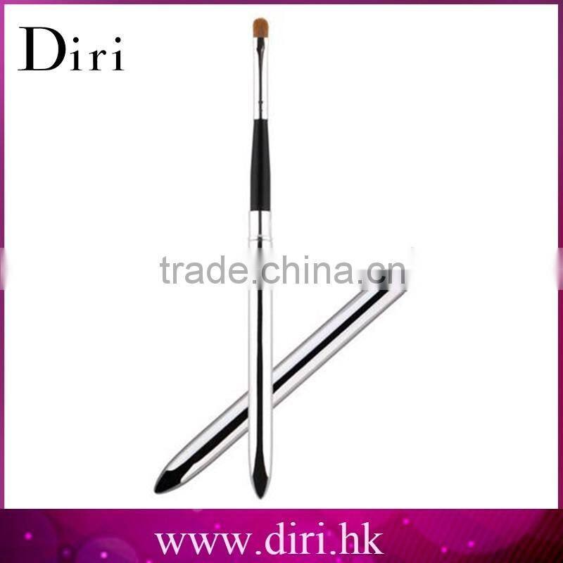 Aluminum Ferrule animal pony hair Lip brush /lip makeup tool for girls