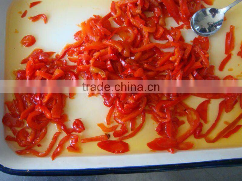 new crop Canned Red Pepper in Stripes