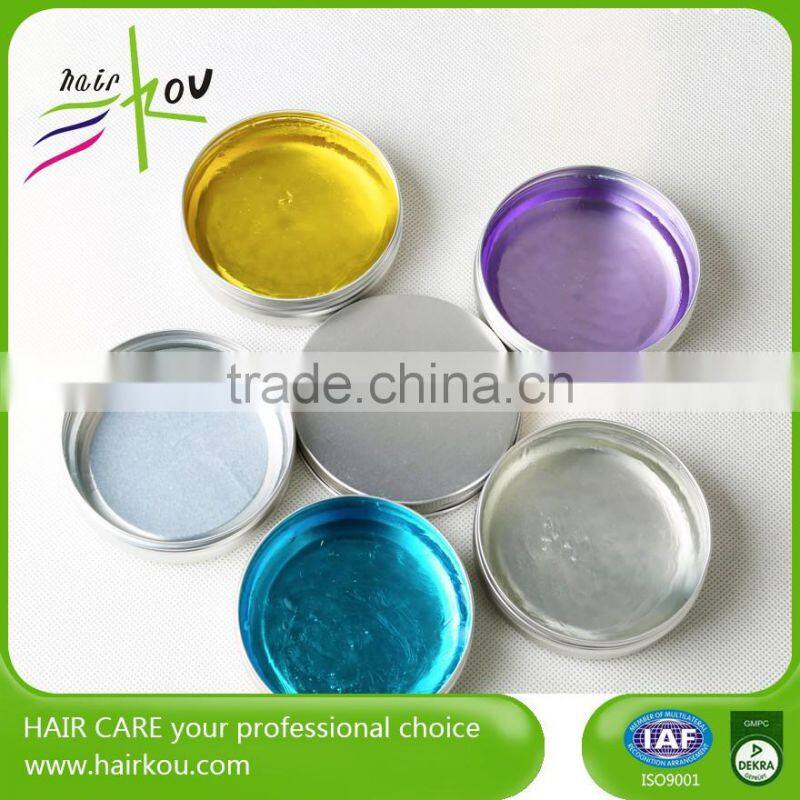Oem private label water based super hold colorful barber men pomade wax