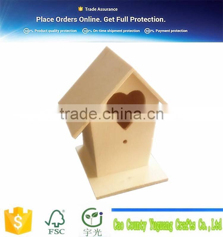2016 new lovely wooden bird nest hot sale
