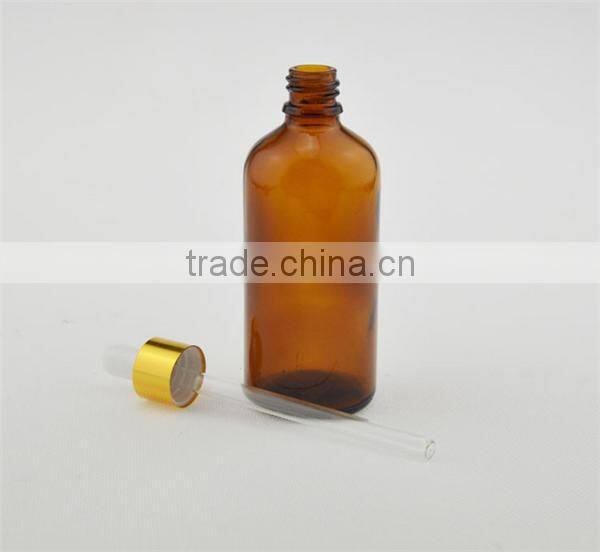 Alibaba china 100ml CLEAR glass dropper bottles AMBER essential oil bottle ejuice bottle for e liquid flavor