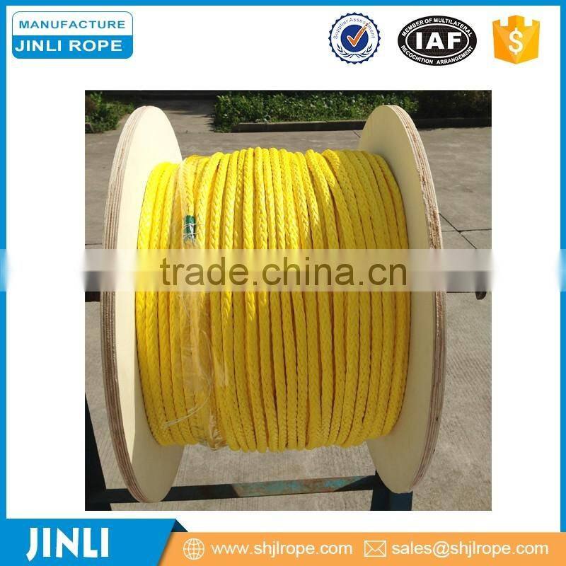Polyester braided jacket Uhmwpe fiber core sail boat rope for sale