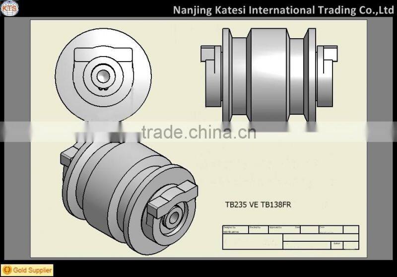 OEM Takeuchi TB235&TB138FR Track Roller Bottom Roller Low Roller with original drawing