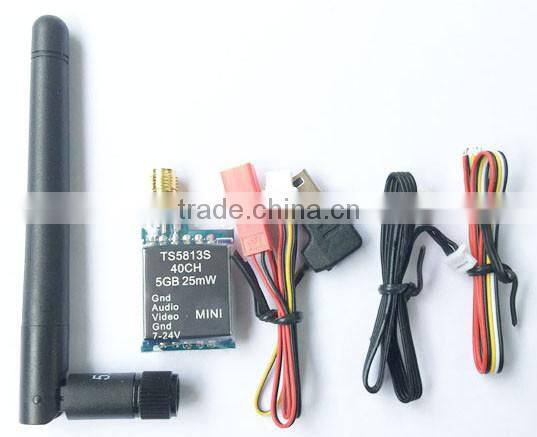 FPV TS5813S 5.8G 25mW 40CH Mini AV Wireless Transmitter For Mini Multicopter QAV250