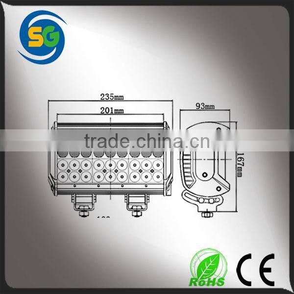 108w 4 row LED work light bar for dune buggies off road truck jeep atv utv sandrails