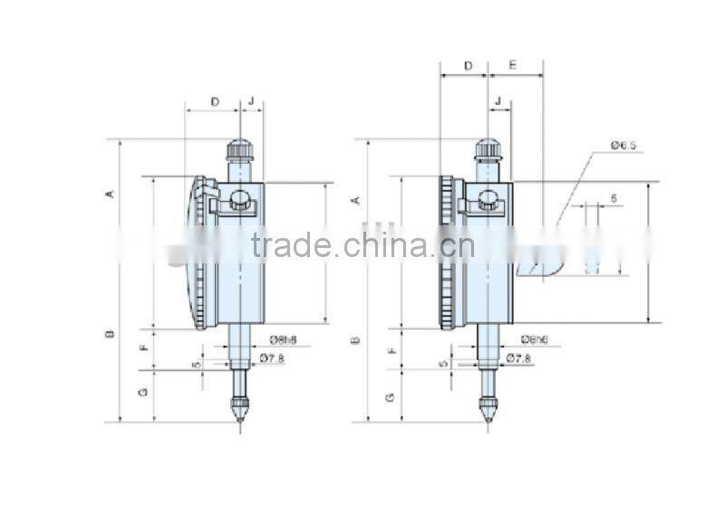 0-25mm /0-30mm Metric Dial Indicators