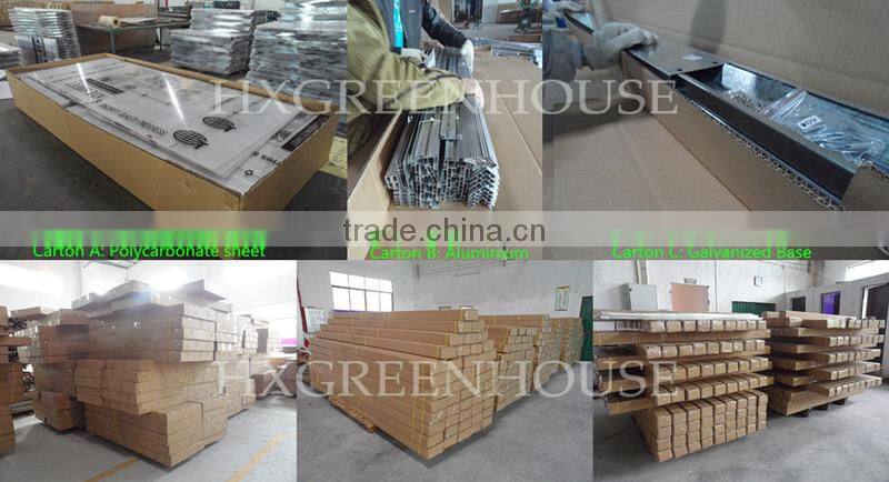 Plastic commercial garden greenhouse for sale