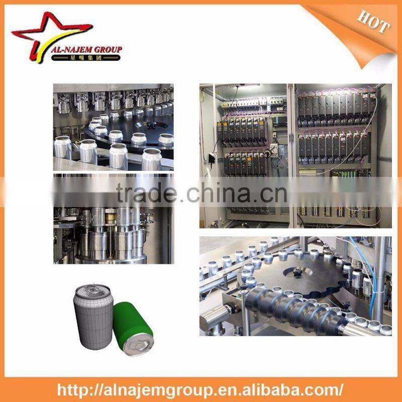 Canning line for soft drinks from 3000 up to 15000 cph