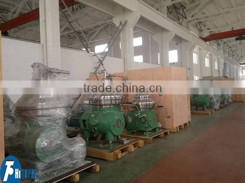 Marine and land use mineral oil disc centrifuge separator for lube, fuel, diesel oil clarifying with PLC control box.