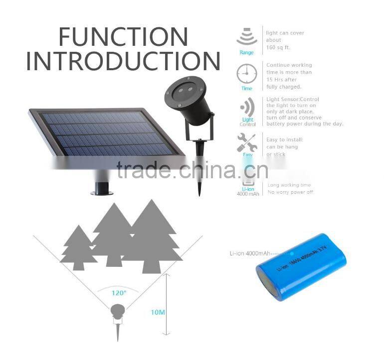 China manufacture outdoor lawn solar laser projector