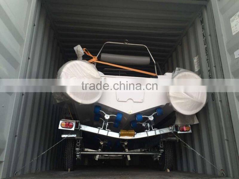 Rilaxy Factory Directly 5.2m 17ft dual layer fiberglass hull rigid inflatable boat RIB520A