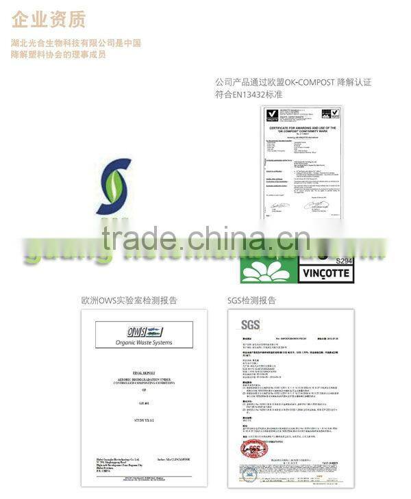 biodegradable and compostable PLA film/PLA packing film
