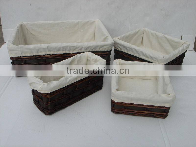 2014 Linyi durable storage wicker basket for wholesale