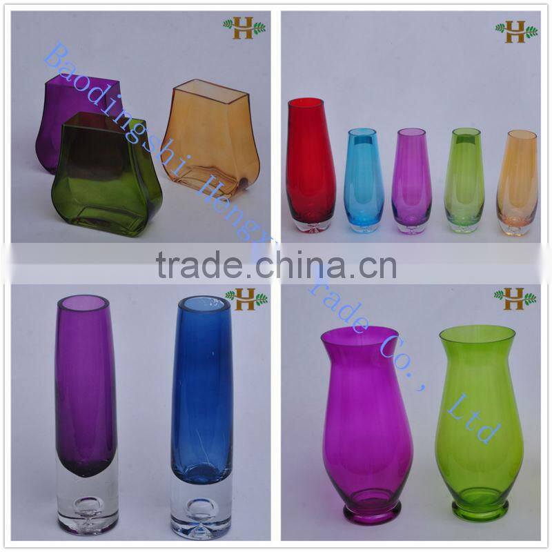 Slanted Stemware Candle Holder Glass