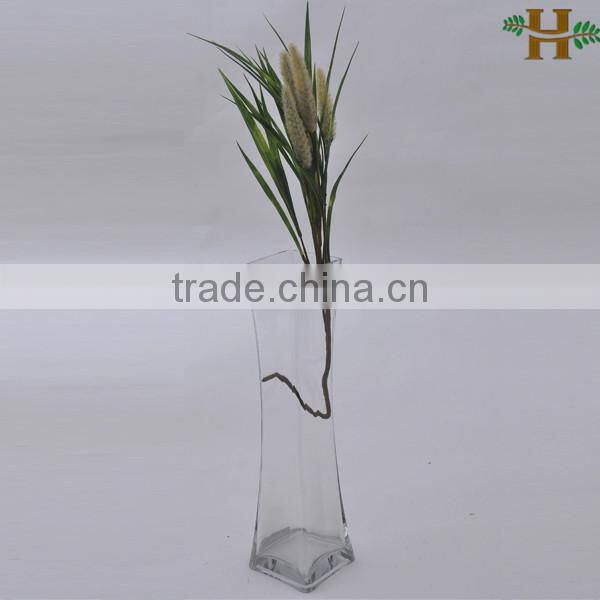 clear rectangle tall glass vases for centerpieces, clear tall wedding glass vases