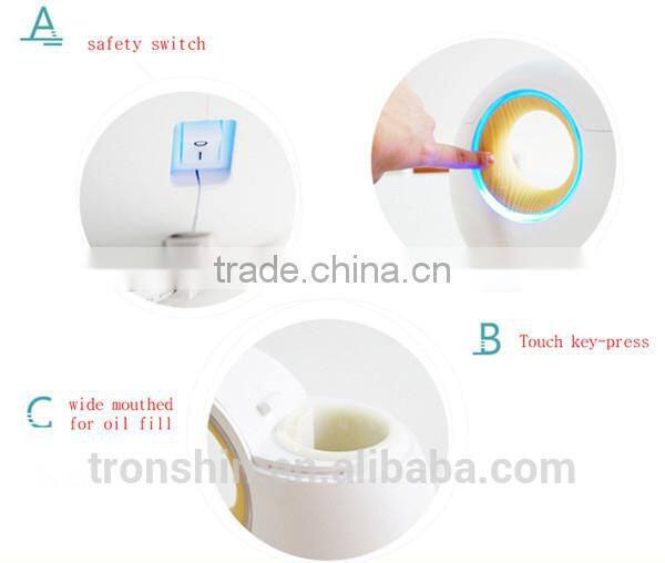 Eco-friendly CE approved music player breathing LED light portable electric fragrance oil dispenser