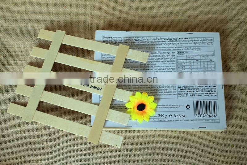 Food Use and Eco-Friendly Feature unfinished wooden chocolate packing box