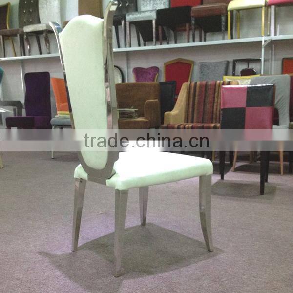 Chinese supplier brushed stainless steel chair furniture dining chair