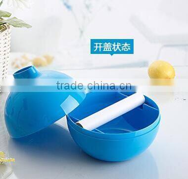 CY054 Hot Sale Bomb Shape Tissue Box Plastic Round Tissue Holder Box