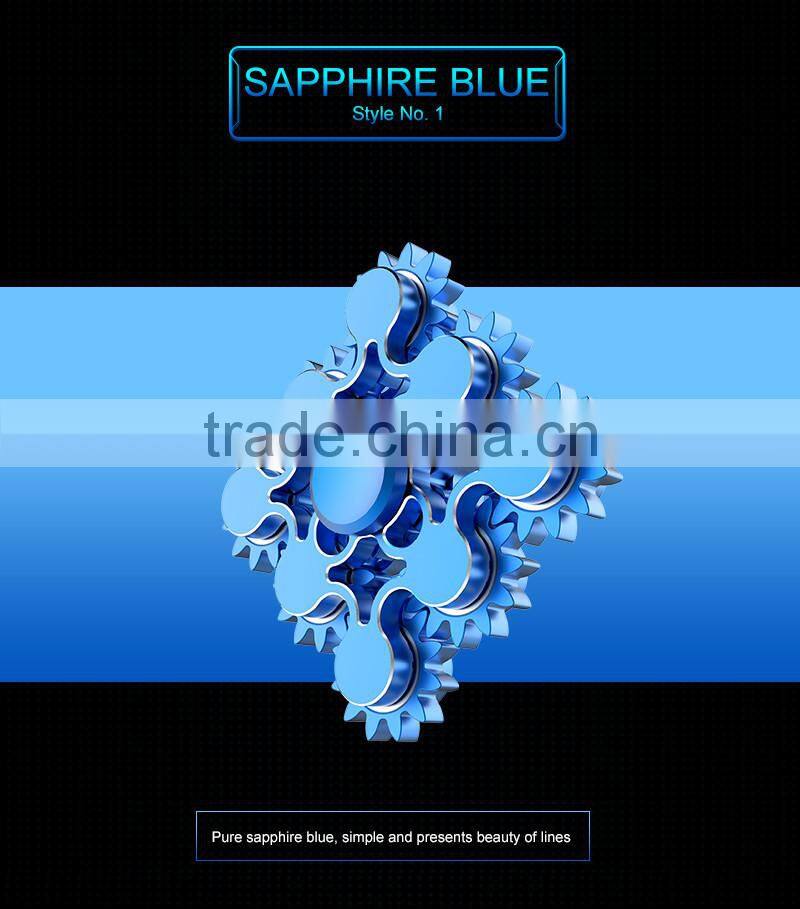 RGKNSE 9 Gear Linkage Hand Spinner 188 Bearing Metal Fidget Spinner Mix Color Match Aluminum alloy Fidget Toy Wind Spinner