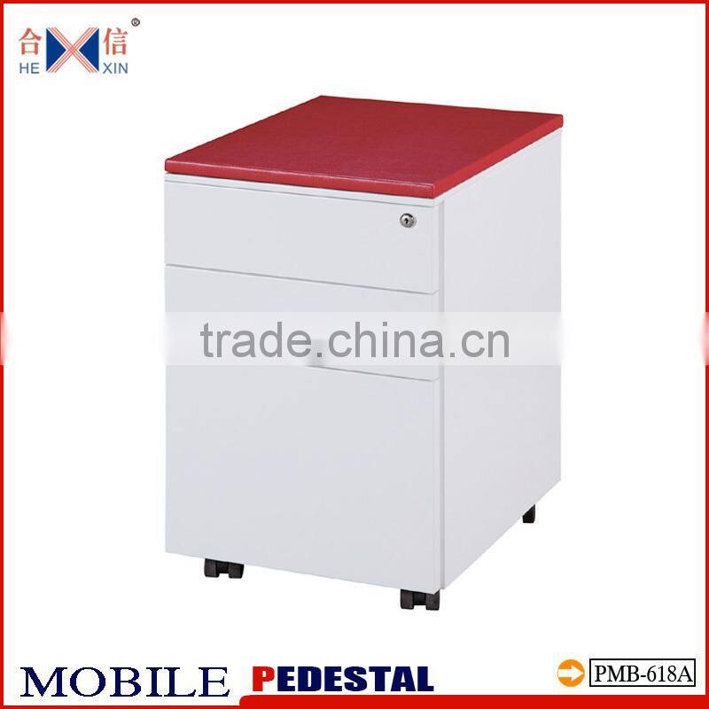 movable under desk cabinet/metal mobile pedestals