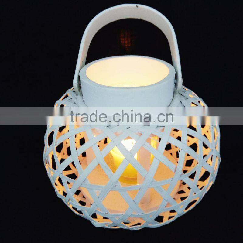 Wooden lanterns are multi-style LED candles