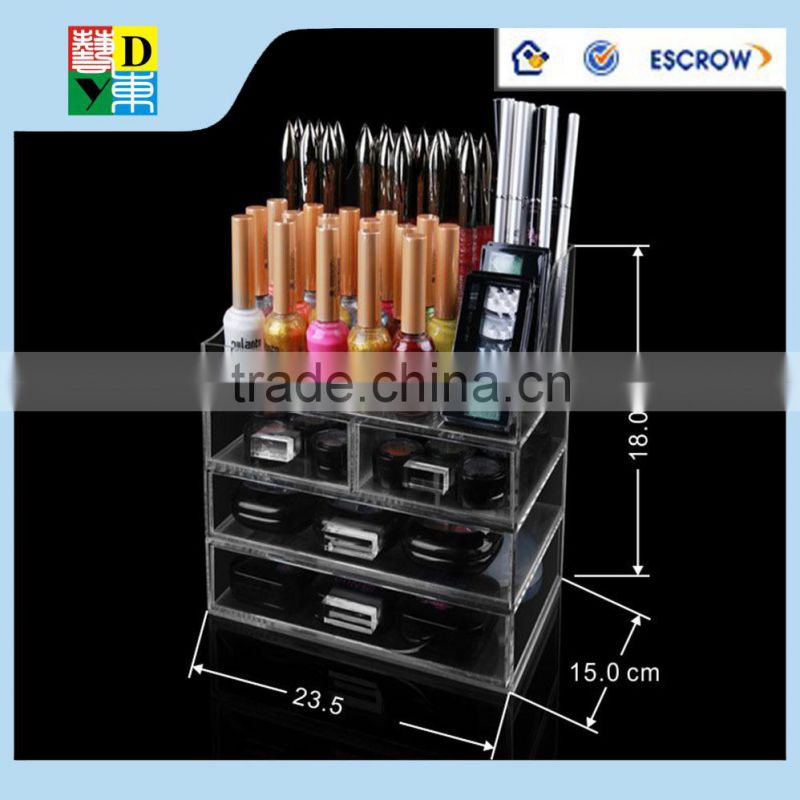 Acrylic cosmetic display lipstick stand holder/detachable floor standing acrylic display from Shenzhen Yidong