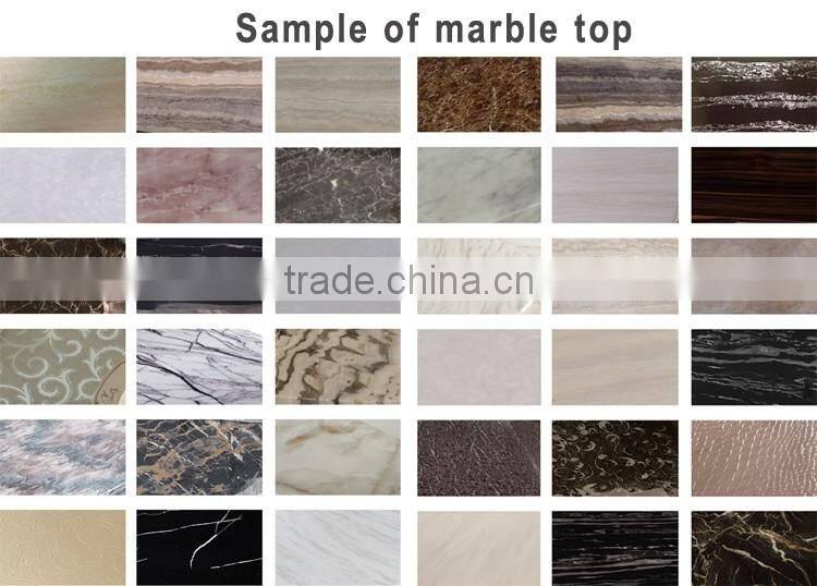 simple design white marble luxury dining table set with stainless steel legs