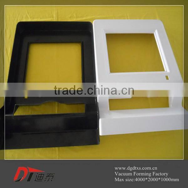 Custom black and white plastic Outline vacuum forming part