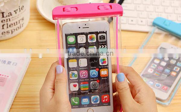 Waterproof phone bag strong sealing fluorescent bag