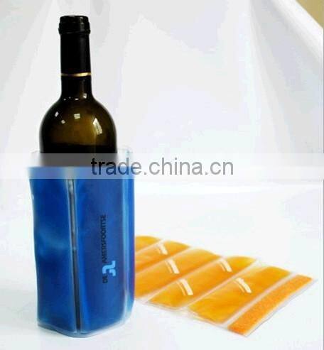 High quality collapsible PVC wine bottle wrap cooler