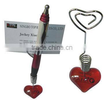 Heart Shaped memo cube with pen holder