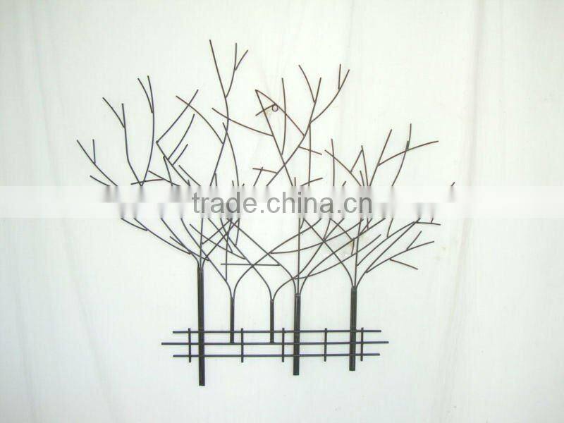 Wall decor metal tree
