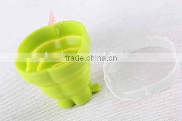 Four Leaf Clover design silicone folding cup