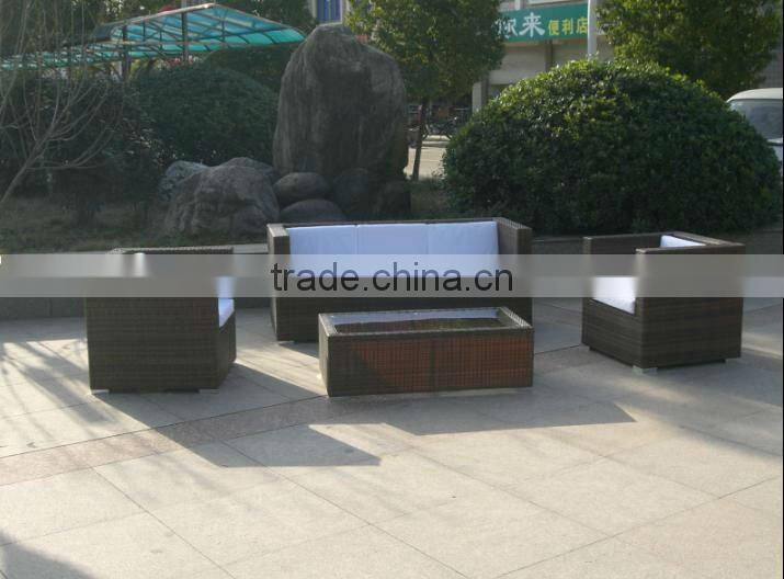 classic modern poly rattan sofa set
