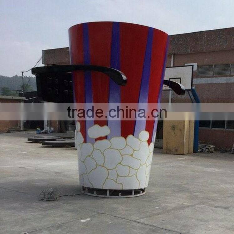 Giant fiberglass glass sculpture