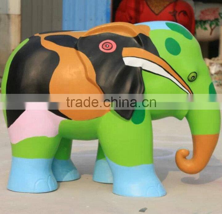 FRP display elephant sculpture
