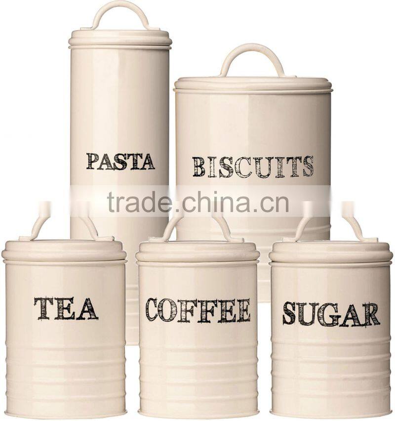 Sketch Cream Kitchen Home Storage Jar