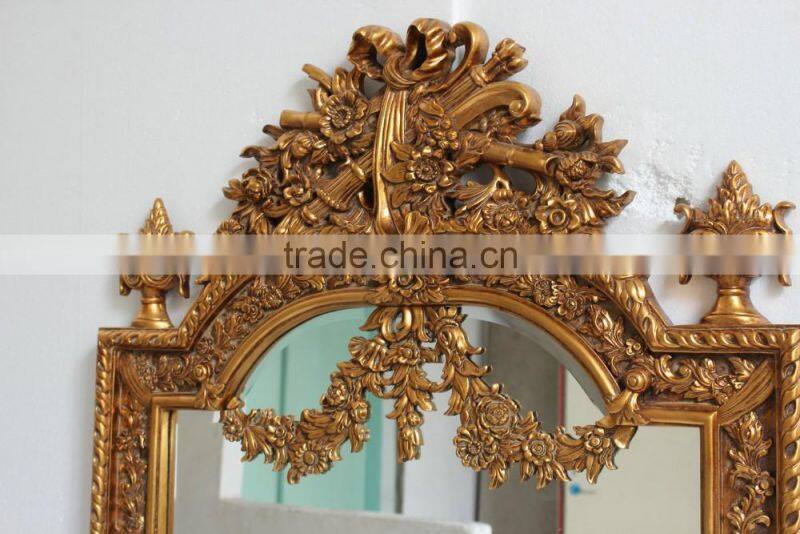 Vertical Dressing Room Baroque Style Frame Mirrors