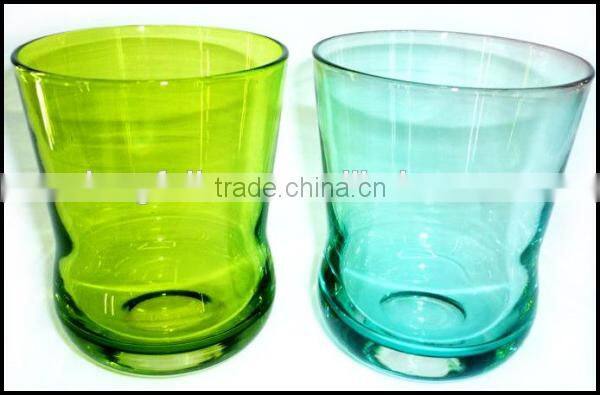 Sanding Blast Rose Drinking Glass & Glass Cup With Glass Handle